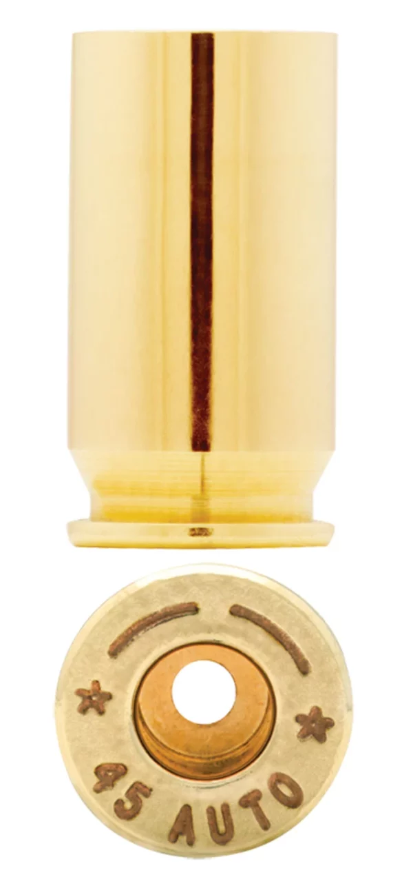 Starline Brass 45AEUP100 Unprimed Cases  45 ACP Handgun Brass 100 Per Bag