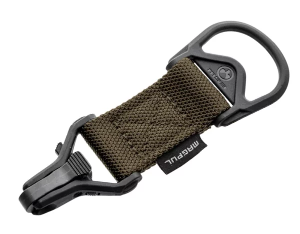 Magpul MAG516-COY MS1/MS3 Sling Adapter made of Steel with Coyote Melonite Finish, Polymer Hardware, Nylon 1.25" Webbing & Two to One-Point Design for AR-15, M4 & M16