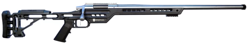 MasterPiece Arms 65CMPMRRHBLKPBA PMR 6.5 Creedmoor 10+1 24" Stainless Steel Polished Black Aluminum Black V-Bedded BA Hybrid Chassis Stock Right Hand