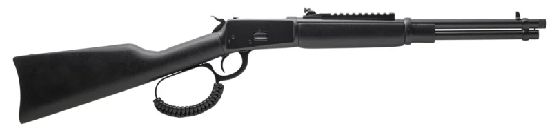 Rossi 920441613TB R92 Carbine 44 Rem Mag 8+1 16.50" Matte Black Steel Barrel, Triple Black Cerakote Steel Receiver, Black Fixed Stock, Right Hand