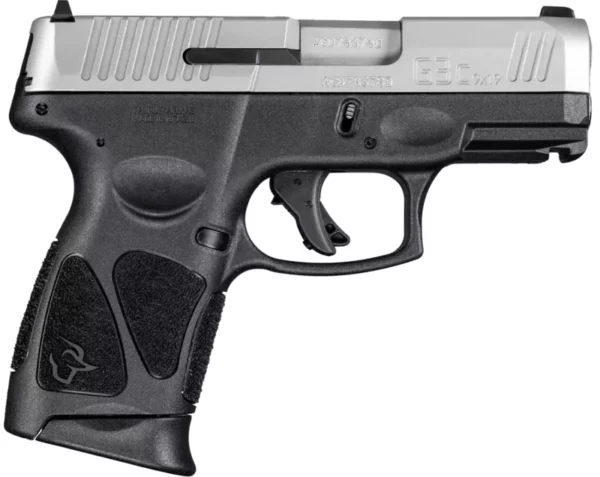 Taurus 1G3C939 G3C  Compact Frame 9mm Luger 12+1 3.26" Matte Stainless Steel Barrel, Matte Serrated Stainless Steel Slide, Black Polymer Frame w/Picatinny Rail, Black Polymer Grip, Right Hand