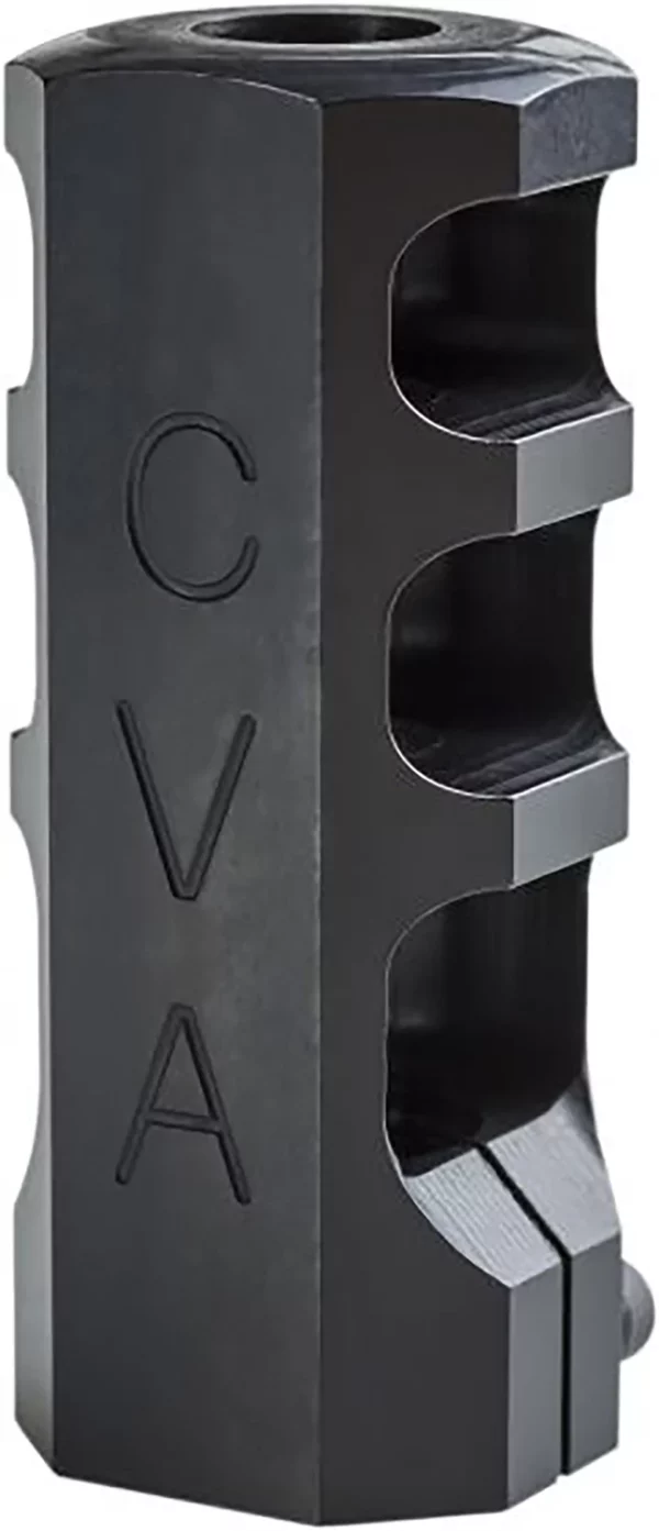 CVA AC1726 Muzzle Brake  Black Nitride with 3/4"-24 tpi Threads for 50 Cal CVA Paramount, Accura LR-X, Accura MR-X