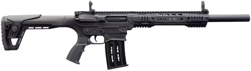 Charles Daly 930191 AR 12T Full Size Frame 12 Gauge Semi-Auto 3" 5+1 18.50" Black Steel Barrel, Black Aluminum Receiver, Black Synthetic Stock w/Adj Comb, Black Polymer Grip