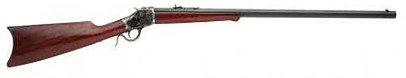 Taylors & Company 550147 1885 High Wall Full Size 45 Colt (LC) 1 Shot, 30" Blued Steel Barrel, Color Case Hardened Steel Receiver, Walnut Fixed Walnut Stock, Right Hand