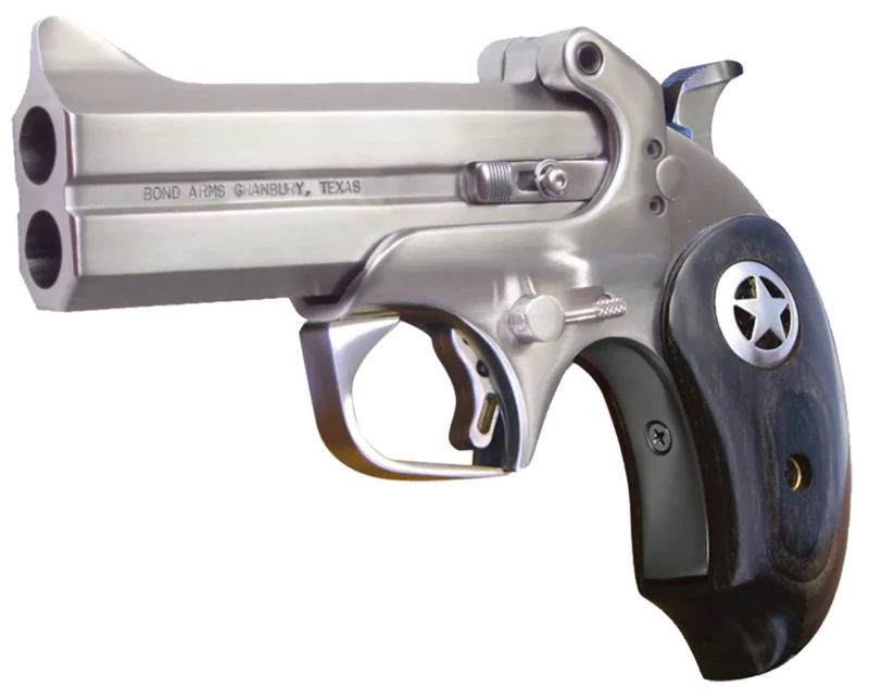 Bond Arms BARII Ranger II 38 Special,357 Mag 4.25" 2rd Stainless Barrel/Frame Black Ash Grips with Integrated Star Inlay