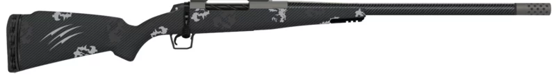 Fierce Firearms ROG7PRC24GP Carbon Rogue Full Size 7mm PRC 3+1 24" Hand Lapped/Match Grade Threaded Barrel, Glacier Cerakote Steel Receiver, Phantom Camo Fierce Rogue Carbon Fiber Stock