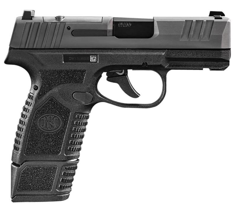 FN 66101410 Reflex MRD Micro-Compact Frame 9mm Luger 15+1/11+1, 3.30" Black Target Crown Steel Barrel, Black PVD Optic Ready/Serrated Steel Slide & Polymer Frame w/Picatinny Rail, Ambidextrous