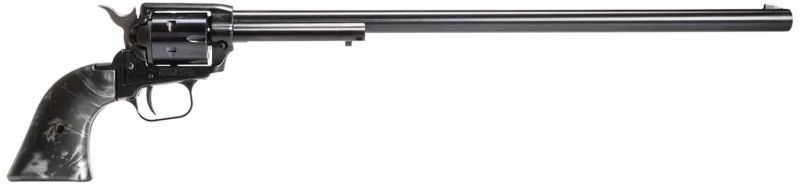Heritage Mfg RR22B16BLKPRL Rough Rider 22 LR 6 Shot, 16" Black Oxide Steel Barrel, Black Oxide Zinc Alloy Frame, Black Oxide Cylinder, Black Pearl Grip, Manual Safety