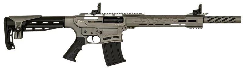 Howa CBOSS2512TG Boss-25 12 Gauge Semi-Auto 3" 5+1 18.75" Black Steel Threaded Barrel, Tungsten Gray Picatinny Rail Receiver, Black Adj Comb Synthetic Stock, Black Finger Groove Grip