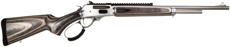Rossi 953030209LW R95 30-30 Win 5+1 20" Stainless Steel Barrel, Matte Stainless Picatinny Rail Steel Receiver, Gray Fixed Laminate Stock