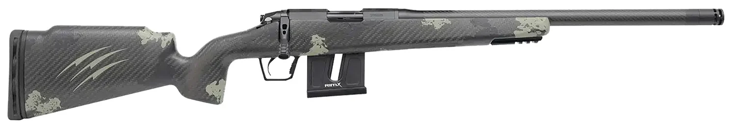 Fierce Firearms FRR17HMR18BF Carbon Razor 17 HMR Black Cerakote Forest Camo