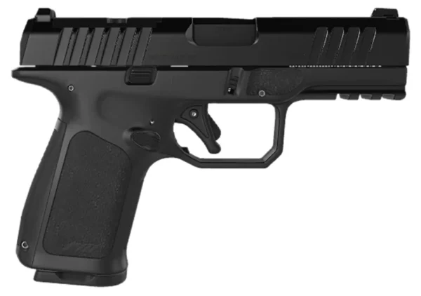 Rost Martin RM1CBLKOSP15 RM1C  Compact Frame 9mm Luger 15+1, 4" Black Steel Barrel, Black Tenifer Optic Ready/Serrated Steel Slide, Black Polymer Frame w/Picatinny Rail & RGT Grip, Ambidextrous