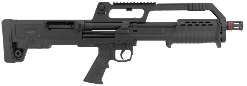 Escort HEBP20180001 BullTac 20 Gauge Pump 3" 5+1 18" Black Steel Barrel, Black Picatinny Rail Aluminum/Polymer Receiver, Bullpup w/Pistol Grip Synthetic Stock