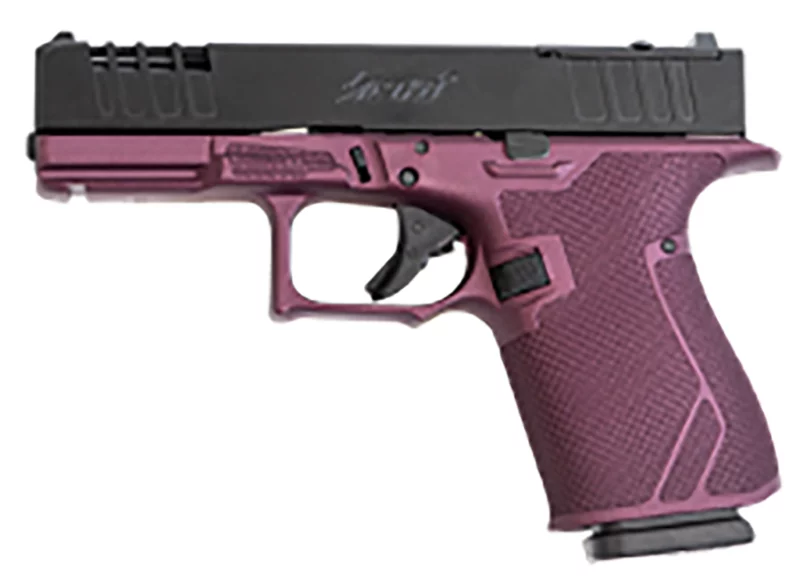 Great Lakes Firearms GL19CHY Striker 9mm 15+1 4" Front/Rear Serrations Cerakote Black Cherry