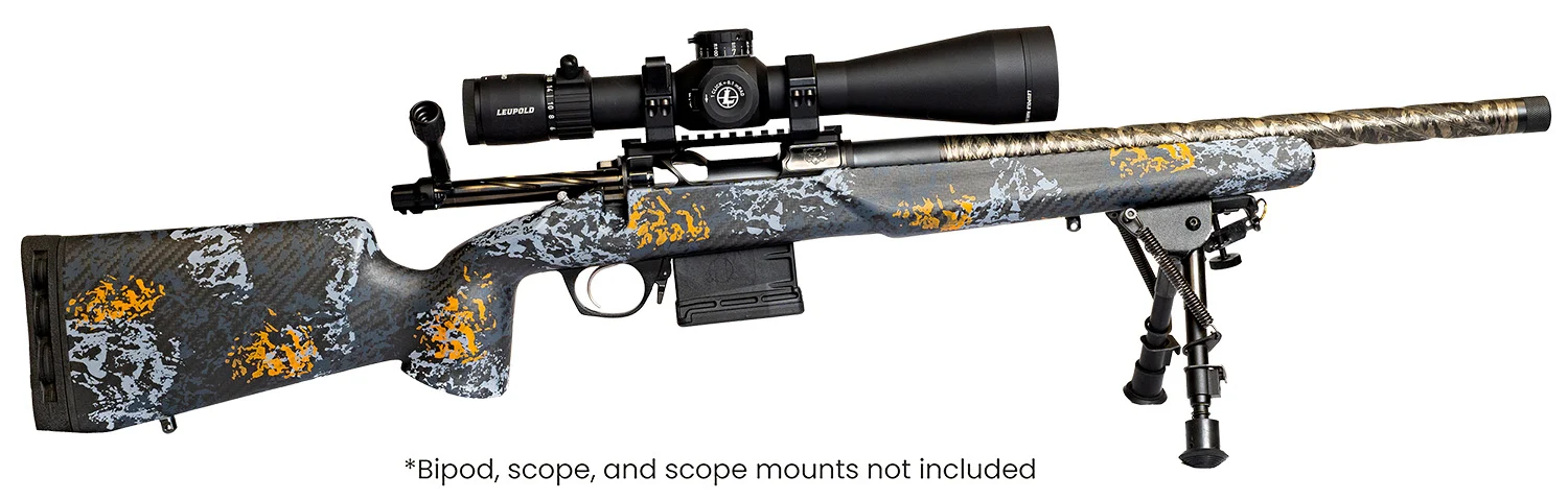 Horizon Firearms RF010A501614C18 Venatic Carbon 7mm Back Country 16" Fluted Threaded Barrel, Drilled & Tapped Receiver, Arca Rail Forend, Iota EKO Carbon Fiber Stock