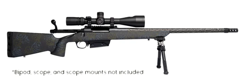 Horizon Firearms RF019C221816C20 Vandal Carbon II 22 Creedmoor 18" Black Fluted Barrel, Black Drilled & Tapped Receiver, Black Iota EKO X Carbon Fiber Stock