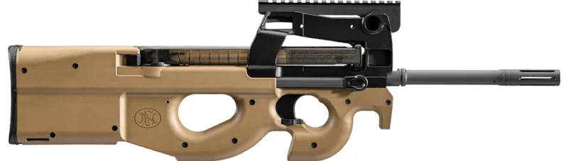 FN 3848950511 PS90 5.7x28mm 10+1 16.04" Black Steel Barrel, Flat Dark Earth Picatinny Rail Aluminum Alloy Receiver, Bullpup w/Thumbhole Flat Dark Earth Synthetic Stock, Ambidextrous
