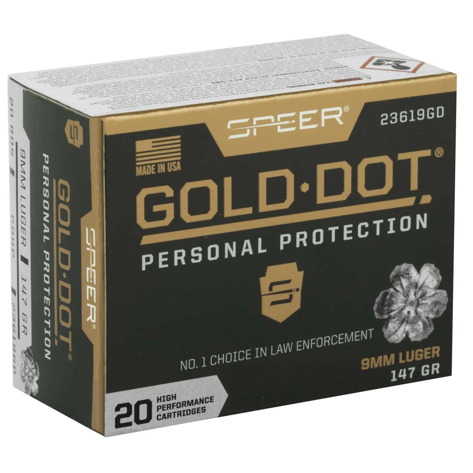 Speer 9mm Luger 147gr – 20rd