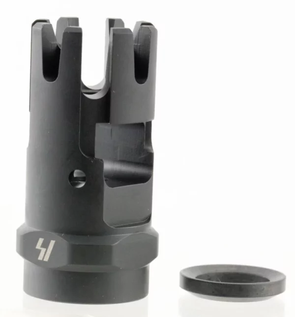 Strike Industries CCCOMP Checkmate Comp Black Steel with 1/2"-28 tpi Threads & 1.87" OAL for 223 Rem, 5.56x45mm NATO AR-Platform