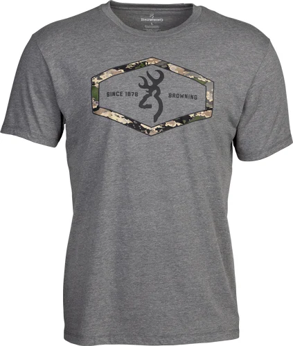 BROWNING SS T-SHIRT BROWNING - HEXLOCK HEATHER GRAY XLARGE - Image 2