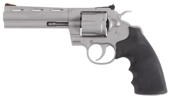CLT PYTHON 357MAG 5 MATTE SS RUBBER BLEM