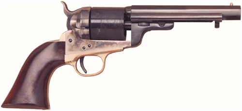 CIMARRON 1860 RICHARDS-MASON - 38SPL 5.5" FS CC/BLUED WALNUT