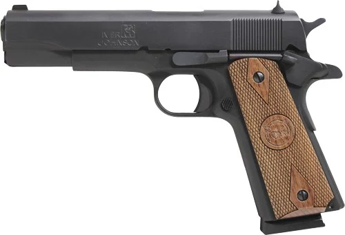 IVER JOHNSON 1911A1 STANDARD - 45ACP 5" FS 8RD MATTE WOOD