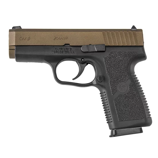 KAHR CW9 9MM 3.5 BRONZE SLIDE BLK POLY FRAME 7RD