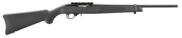 RUG 10/22 22LR BLK SYN 18.5 NO SIGHTS 10RD